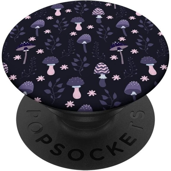 Retro Trendy Mushroom Flower Hippie 60s 70s Aesthetic Decor PopSockets PopGrip - Picture 1 of 8
